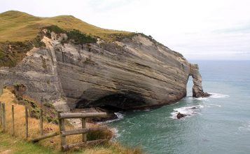 Der nördlichste Punkt der Südinsel Neuseelands: Cape Farewell. Cape Farewell