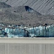 Abbruchkante des Hooker-Gletschers