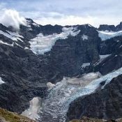 Gletscher und Berge