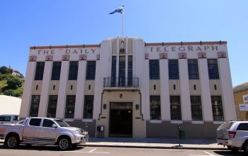 Hier wird noch gedruckt. Art deco-Gebäude in Napier Art deco in Napier