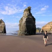 Die 'Two Sisters' an der Westküste bei Urenui.